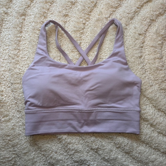 Lululemon Energy Longline Bra Lilac size 4 - Picture 1 of 2